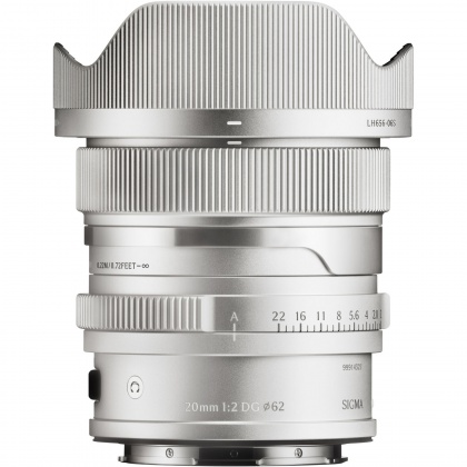 Sigma AF 20mm F2 DG I C lens for L-Mount, Silver Sigma AF 20mm F2 DG I C lens for L-Mount, Silver