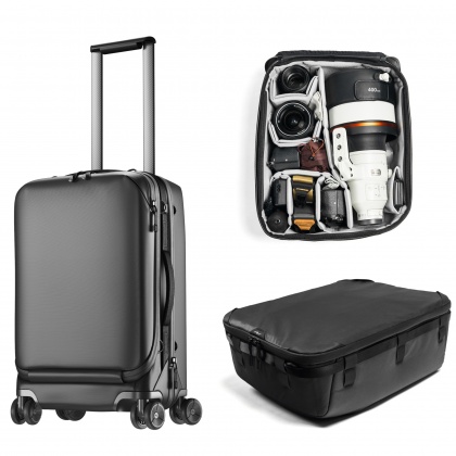 Peak Design Pro Creator Carry-On Roller bag Bundle, Black Peak Design Pro Creator Carry-On Roller bag Bundle, Black