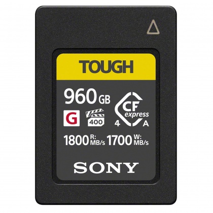 Sony CEA-G960T 960GB TOUGH CFexpress Type A Card, R1800/W1700MB/s Sony CEA-G960T 960GB TOUGH CFexpress Type A Card, R1800/W1700MB/s