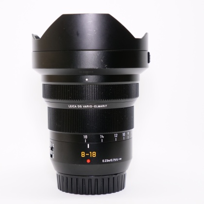 Used Panasonic Leica 8-18mm f2.8-4 DG VE ASPH lens Used Panasonic Leica 8-18mm f2.8-4 DG VE ASPH lens
