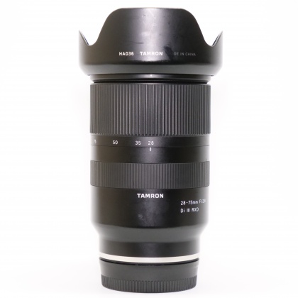 Used Tamron 28-75mm f2.8 Di III RXD lens for Sony FE Used Tamron 28-75mm f2.8 Di III RXD lens for Sony FE