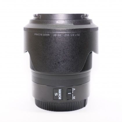 Used Nikon NIKKOR Z 35mm f1.8 S lens Used Nikon NIKKOR Z 35mm f1.8 S lens