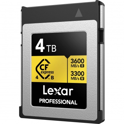 Lexar 4TB CFexpress PRO 4.0 Type B Gold 4TB - R3600/W3300MB/s Lexar 4TB CFexpress PRO 4.0 Type B Gold 4TB - R3600/W3300MB/s