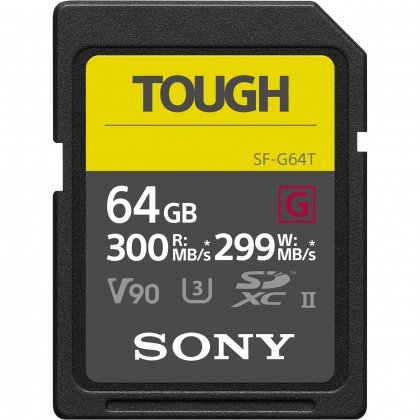 Sony 64GB SDXC SF-G Tough UHS-II R300/W299MB/s Sony 64GB SDXC SF-G Tough UHS-II R300/W299MB/s