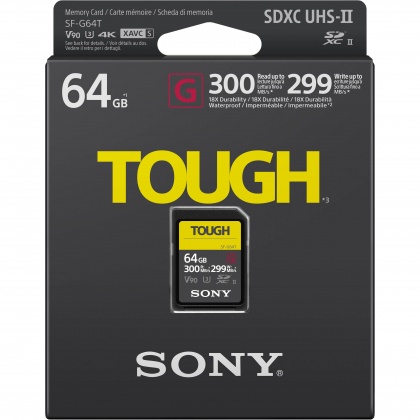 Sony 64GB SDXC SF-G Tough UHS-II R300/W299MB/s Sony 64GB SDXC SF-G Tough UHS-II R300/W299MB/s