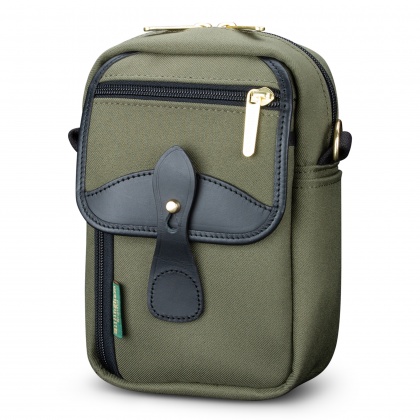 Billingham Airline Stowaway Camera Shoulder Bag, Sage Fibrenyte-Black Trim Billingham Airline Stowaway Camera Shoulder Bag, Sage Fibrenyte-Black Trim