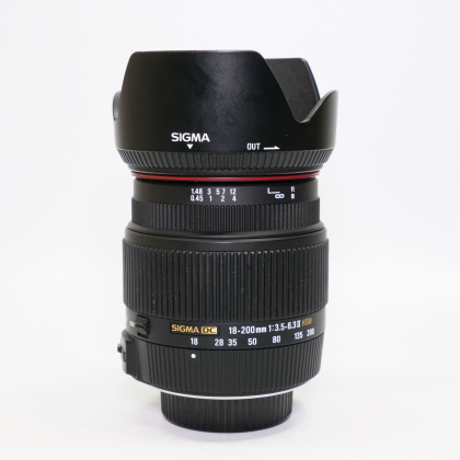 Used Sigma DC 18-200mm f3.5-6.3 II OS HSM lens for Nikon Used Sigma DC 18-200mm f3.5-6.3 II OS HSM lens for Nikon