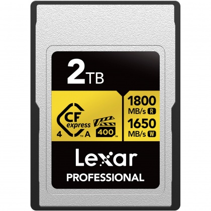 Lexar 2TB, CFexpress PRO Type A Gold 4, R1800/W1650MB/s, VPG400 Lexar 2TB, CFexpress PRO Type A Gold 4, R1800/W1650MB/s, VPG400