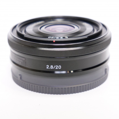 Used Sony E 20mm f2.8 pancake lens Used Sony E 20mm f2.8 pancake lens
