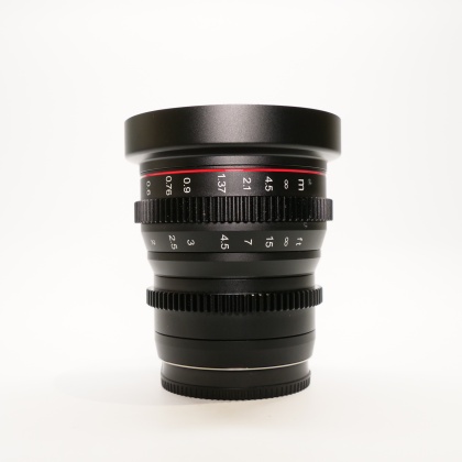 Used Meke 25mm T2.2 Micro 4/3 cinema lens Used Meke 25mm T2.2 Micro 4/3 cinema lens