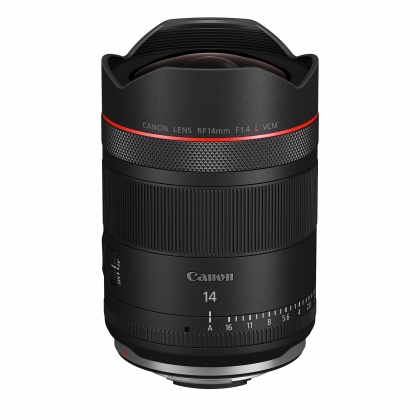 Canon RF 14mm F1.4L VCM hybrid prime lens Canon RF 14mm F1.4L VCM hybrid prime lens