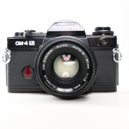 Used Olympus OM-4 Ti 35mm SLR with 50mm lens, black Used Olympus OM-4 Ti 35mm SLR with 50mm lens, black