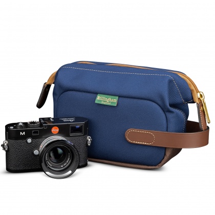 Billingham Capsule 1, Navy Fibrenyte-Chocolate Trim Billingham Capsule 1, Navy Fibrenyte-Chocolate Trim