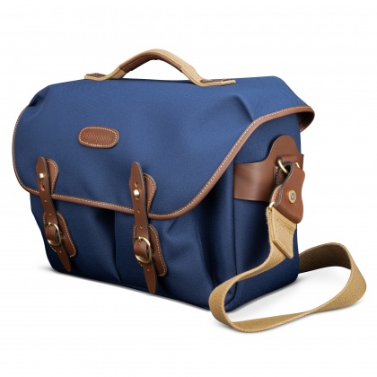 Billingham Hadley One Camera Shoulder Bag, Navy Fibrenyte-Chocolate Trim Billingham Hadley One Camera Shoulder Bag, Navy Fibrenyte-Chocolate Trim