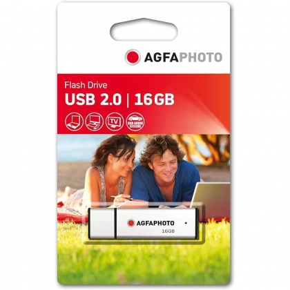 AGFAPHOTO Pen Drive, USB 2.0 16GB Silver AGFAPHOTO Pen Drive, USB 2.0 16GB Silver