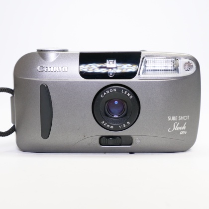 Used Canon Sureshot Sleek 35mm compact camera Used Canon Sureshot Sleek 35mm compact camera