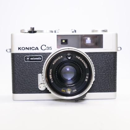 Used Konica C35 Automatic, 35mm compact camera Used Konica C35 Automatic, 35mm compact camera