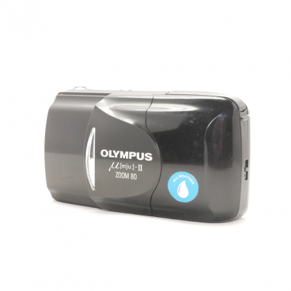 Used Olympus MJU II Zoom 80 35mm compact camera, black Used Olympus MJU II Zoom 80 35mm compact camera, black
