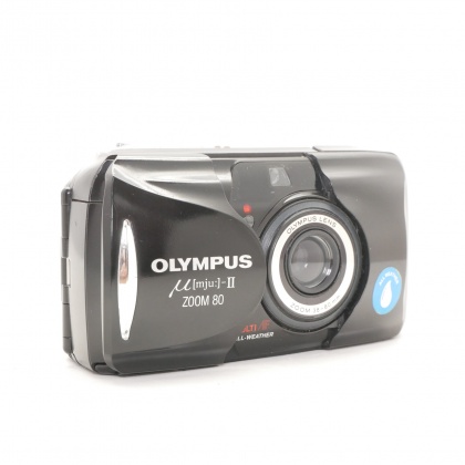 Used Olympus MJU II Zoom 80 35mm compact camera, black Used Olympus MJU II Zoom 80 35mm compact camera, black