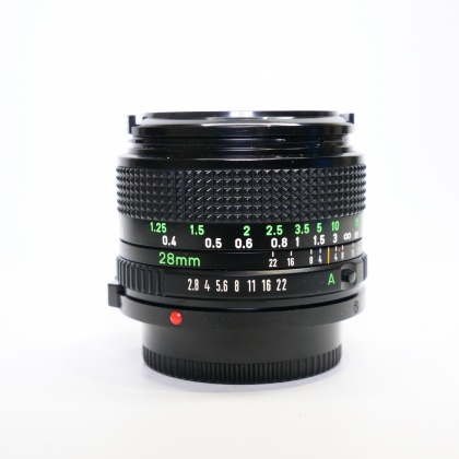 Used Canon FD 28mm f2.8 lens Used Canon FD 28mm f2.8 lens