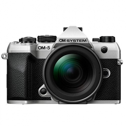OM SYSTEM OM-5 Mark II Mirrorless camera with 12-40mm F2.8 lens, Silver OM SYSTEM OM-5 Mark II Mirrorless camera with 12-40mm F2.8 lens, Silver