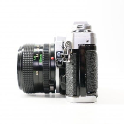 Used Canon AE-1 Program 35mm SLR with 28mm lens Used Canon AE-1 Program 35mm SLR with 28mm lens