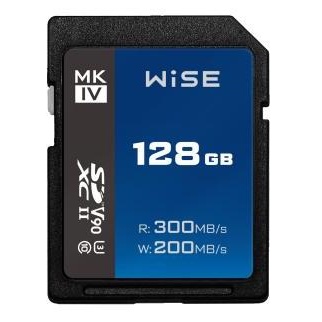 Wise 128GB SDXC UHS-II V90 MK-IV Wise 128GB SDXC UHS-II V90 MK-IV