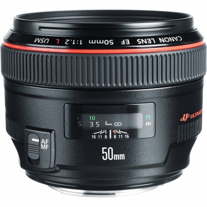 Canon EF 50mm f1.2L USM lens Canon EF 50mm f1.2L USM lens