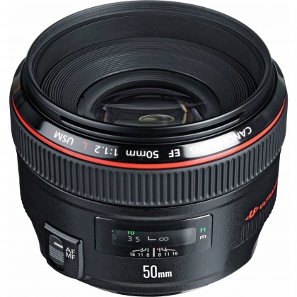 Canon EF 50mm f1.2L USM lens Canon EF 50mm f1.2L USM lens