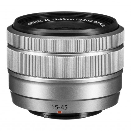 Fujifilm XC 15-45mm f3.5-5.6 OIS PZ lens, silver Fujifilm XC 15-45mm f3.5-5.6 OIS PZ lens, silver