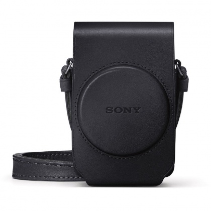 Sony LCS-RXG Soft Black Leather Case for RX100 series cameras Sony LCS-RXG Soft Black Leather Case for RX100 series cameras
