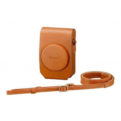 Sony LCS-RXG Soft Tan Leather Case for RX100 series cameras Sony LCS-RXG Soft Tan Leather Case for RX100 series cameras
