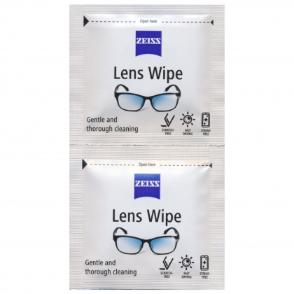 Zeiss lens wipes, twin-pack Zeiss lens wipes, twin-pack