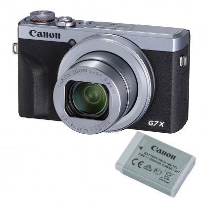 Canon PowerShot G7 X Mark III Digital Camera, Battery Kit, Silver Canon PowerShot G7 X Mark III Digital Camera, Battery Kit, Silver