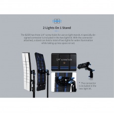 Sirui Dragon Bendable RGB LED Light, Two light kit Sirui Dragon Bendable RGB LED Light, Two light kit