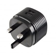 Hama Dual Charger, 2x USB, 2.4A with UK plug, black Hama Dual Charger, 2x USB, 2.4A with UK plug, black