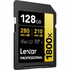 Lexar 128GB SDXC Gold UHS-II R280/W210MB/s Lexar 128GB SDXC Gold UHS-II R280/W210MB/s
