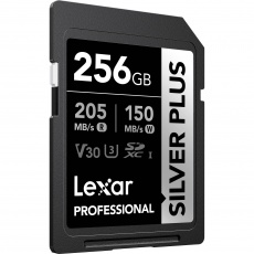 Lexar 256GB SDXC Silver Plus R205/W150MB/s V30 Lexar 256GB SDXC Silver Plus R205/W150MB/s V30