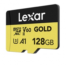 Lexar 128GB microSDXC Gold UHS-II R280/W100MB/s V60 Lexar 128GB microSDXC Gold UHS-II R280/W100MB/s V60
