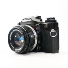 Used Olympus OM-4 Ti 35mm SLR with 50mm lens, black Used Olympus OM-4 Ti 35mm SLR with 50mm lens, black