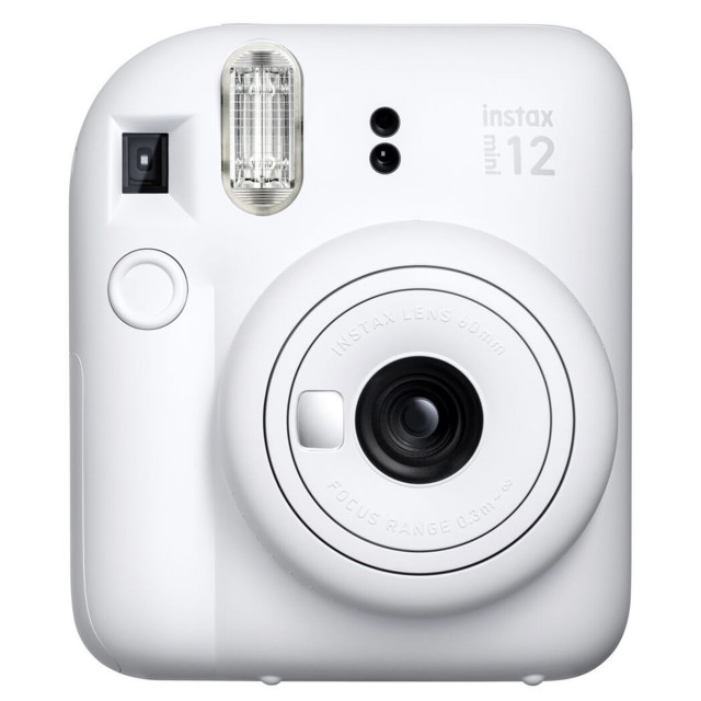 Fujifilm Instax Mini 12 Camera, Clay White - Castle Cameras