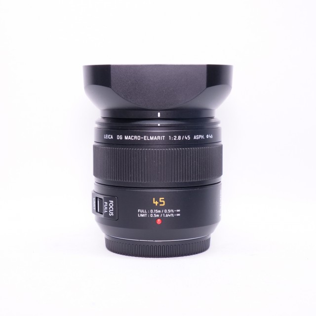 Used Panasonic 45mm f2.8 Leica DG Macro Elmarit lens | £279