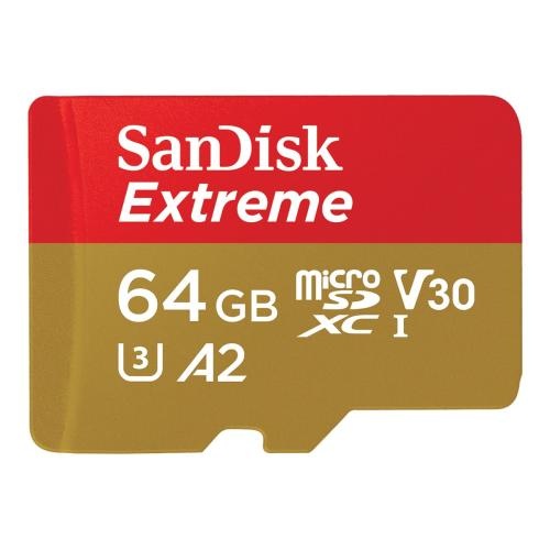 Sandisk SanDisk MicroSDHC Extreme Pro card, 64GB, V30 170mb/s with Adapter