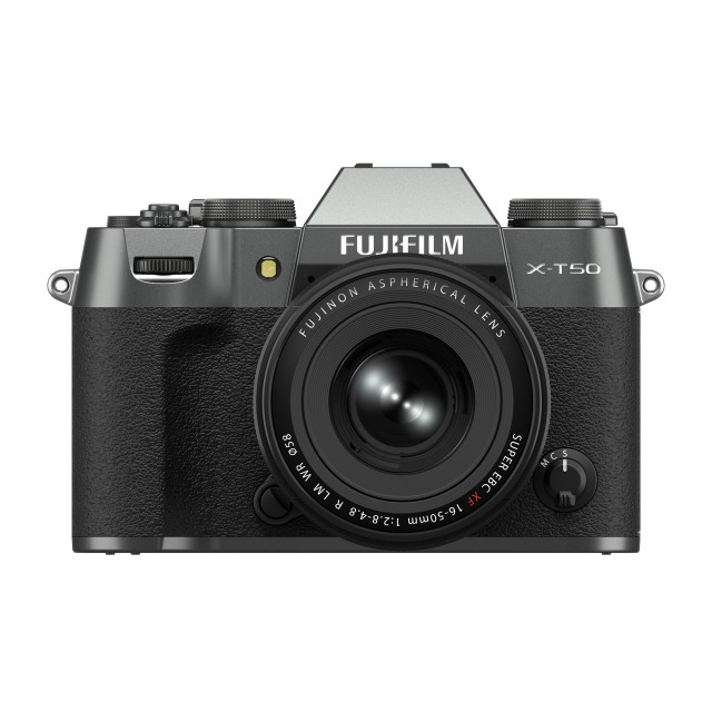 Fujifilm Fujifilm X-T50 Mirrorless Camera, Charcoal Silver with XF 16-50mm lens