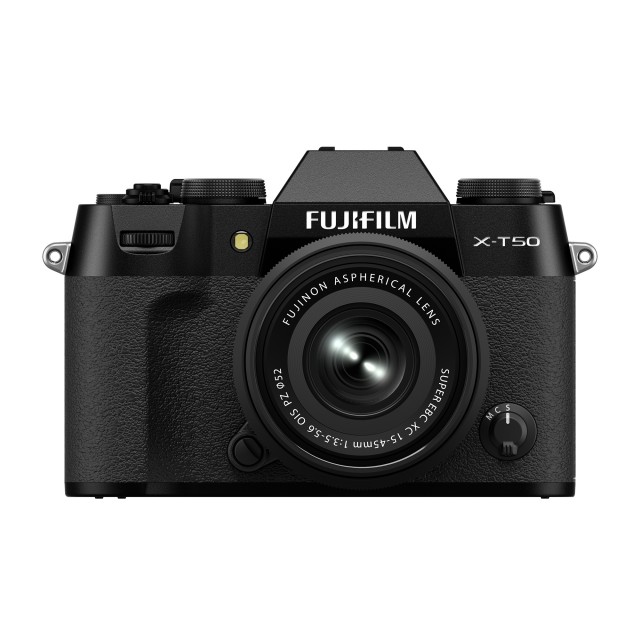 Fujifilm Fujifilm X-T50 Mirrorless Camera, Black with XC 15-45mm lens