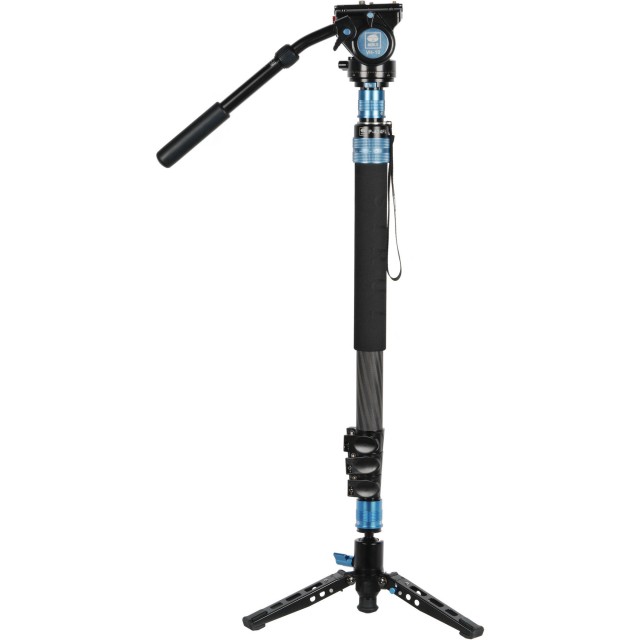 Sirui Sirui P-424FL Carbon Fibre Monopod with Stand and video head VH-10