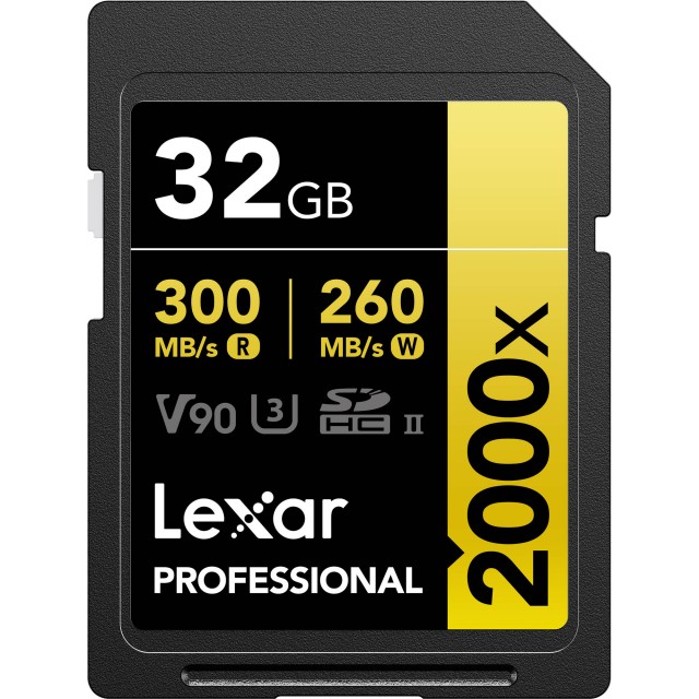 Lexar Lexar SD Pro Gold Series UHS-II 2000x 32GB V90