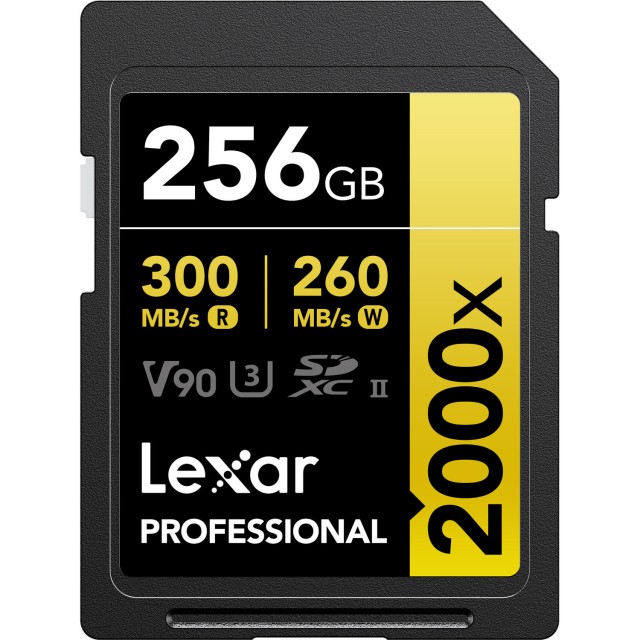 Lexar Lexar SD Pro Gold Series UHS-II 2000x 256GB V90