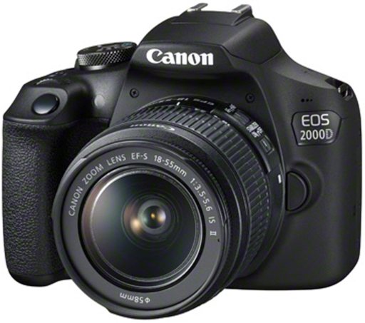 Canon EOS 2000D DSLR Camera with 18-55mm IS II Lens