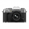 Fujifilm Fujifilm X-T50 Mirrorless Camera, Silver with XC 15-45 lens